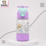 Airplane Kids 680ml Purple & Baby Blue Water Bottle