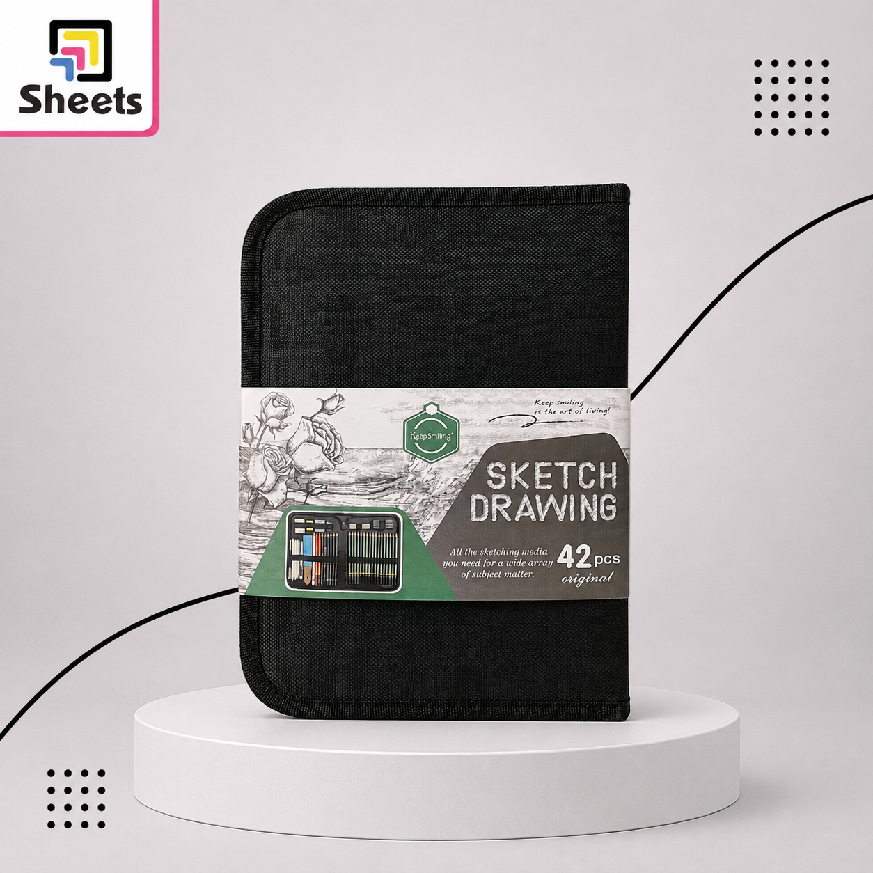ChatGPT Image Aug 18, 2026, 01_40_46 PM 41-Piece Professional Sketch Drawing Set with Carrying Case - Image 1