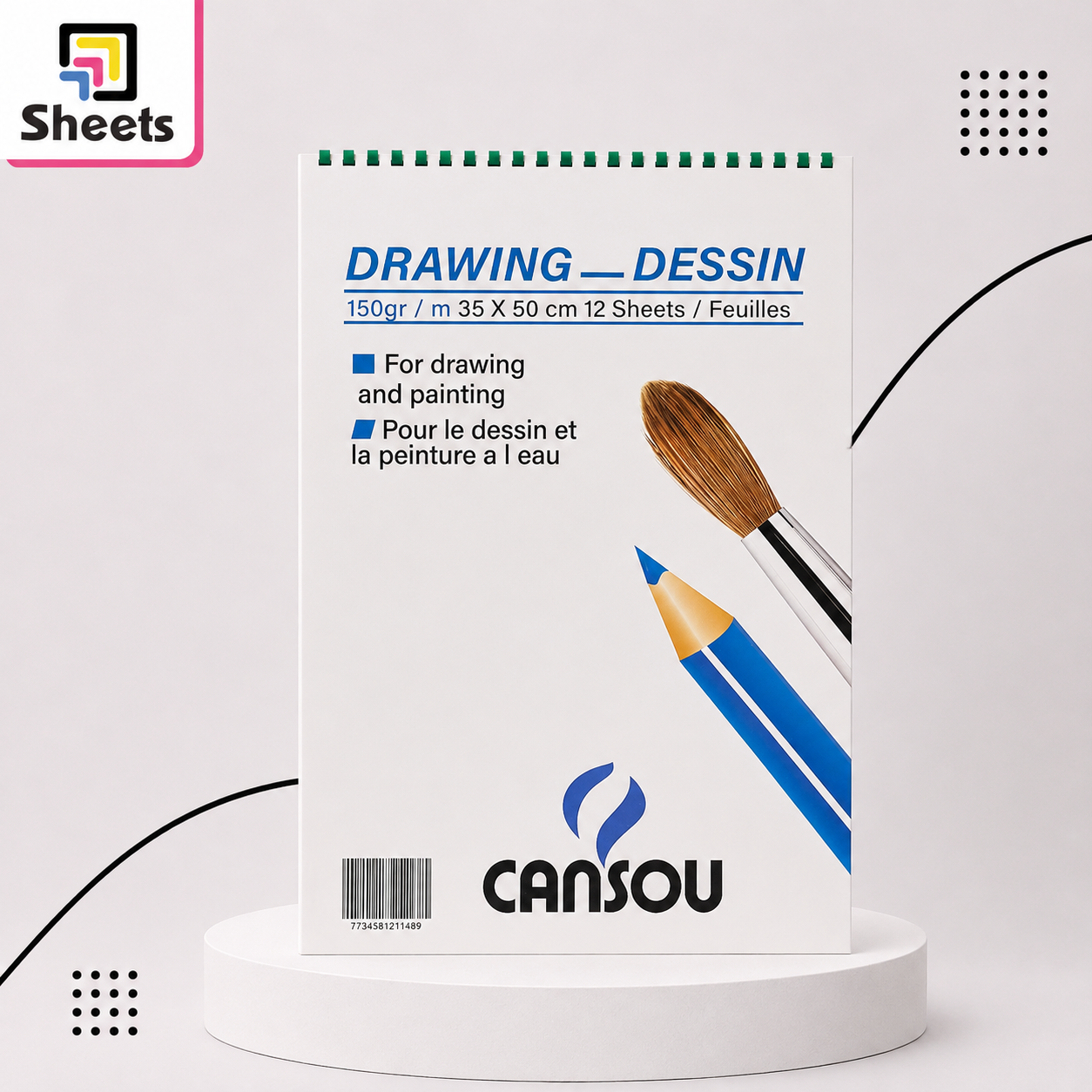 ChatGPT Image Aug 18, 2026, 02_02_51 PM Cansou 35×50 cm Drawing & Painting Sketch Pad – 12 Sheets - Image 1