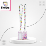 My Melody Character Vertical ID Card Holder with Printed Lanyard