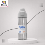 Tank Tritan-800ml  Flip Cap Water Bottle –Transparent Grey