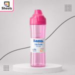 Tank Tritan-800ml  Flip Cap Water Bottle –Transparent Pink