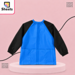 Sheets Long Sleeved Apron – Blue - Image 2