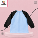 Sheets Long Sleeved Apron – Baby Blue - Image 2