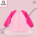 Sheets Long Sleeved Apron – Baby Pink - Image 2
