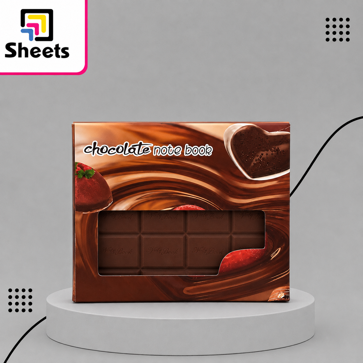 ChatGPT Image Aug 9, 2026, 10_51_22 AM Mini Scented Notebook – Milk Chocolate Bar Design - Image 1