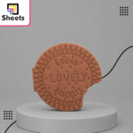 Mini Scented Notebook – Chocolate Biscuit Design - Image 2