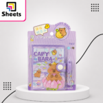 Capybara Capsule Notebook with Pen – Purple Design