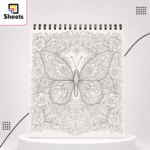 Mandalas Colouring Book – Butterfly & Floral Designs (20 Pages) - Image 2