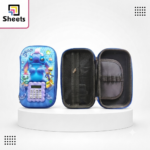 Stitch Wide Hard Shell Pencil Case with Calculator
