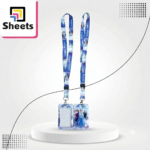Frozen Character Vertical ID Card Holder with Printed Lanyard