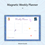 Magnetic Weekly Planner