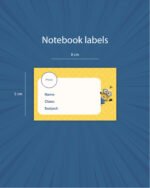 Notebook Labels - 30 Pcs - Image 47