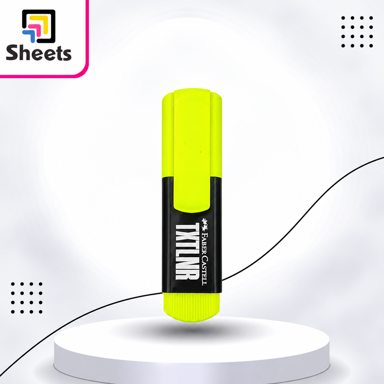10081 - ( كود 10081 ) - ( القسم ادوات مكتبية ) - ( الصنف mini Faber-Castell yellow ) سعر البيع 30 Faber-Castell Mini Yellow Highlighter - Image 1
