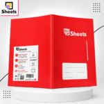 Sheets Double Lined Notebook A5 – 100 Sheets (Red)