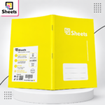 Sheets Double Lined Notebook A5 – 100 Sheets (Yellow)