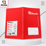 Sheets Double Lined Notebook A5 – 40 Sheets (Red)