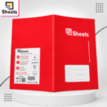 Sheets Double Lined Notebook A5 – 60 Sheets (Red)