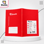 Sheets Small Square Notebook A5 – 60 Sheets (Red)