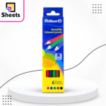 Pelikan Coloured Pencils – 6 Colors (Long Size)