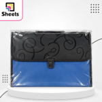 12-Pocket Document Organizer Bag – Blue & Black