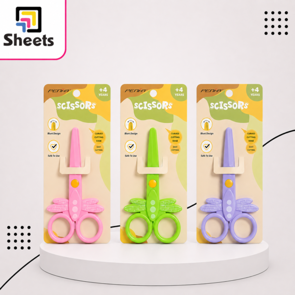 Butterfly plastic Kids Scissors – Assorted Colors