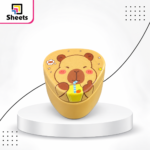 Double-Hole Brass Sharpener with Cover – Honey