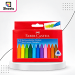 Faber-Castell 12 Triangular Wax Crayons
