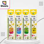 Adel Fruits 2B Blacklead Pencils – 12 Pieces