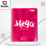 Bravo Mega 6-Subject Spiral Notebook – 250 Sheets | Large