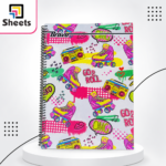 Bravo A4 Silk 100 Sheets Notebook – Pink Printed Cover