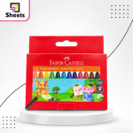 Faber-Castell 12 Jumbo Wax Crayons 