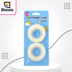 Transparent Stationery Tape – 2 Rolls