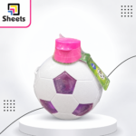 Max Plas Football Bottle – White & Pink