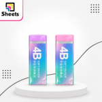4B Soft Eraser – Pink & Purple