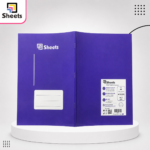 Sheets Lined Notebook – 40 Sheets A4 (Purple)