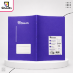 Sheets Lined Notebook – 80 Sheets A4 (Purple)