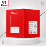 Sheets 9-Lined Notebook – 40 Sheets A4 (Red)