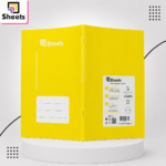 Sheets 9-Lined Notebook – 40 Sheets A4 (Yellow)