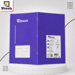Sheets Small Square Notebook A4 – 60 Sheets (Purple)
