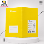 Sheets Small Square Notebook A4 – 60 Sheets (Yellow)