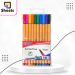 10-Color BetterFine  Fineliner Pen Set – 0.4 mm