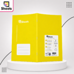 Sheets Lined Notebook – 100 Sheets A4 (Yellow)