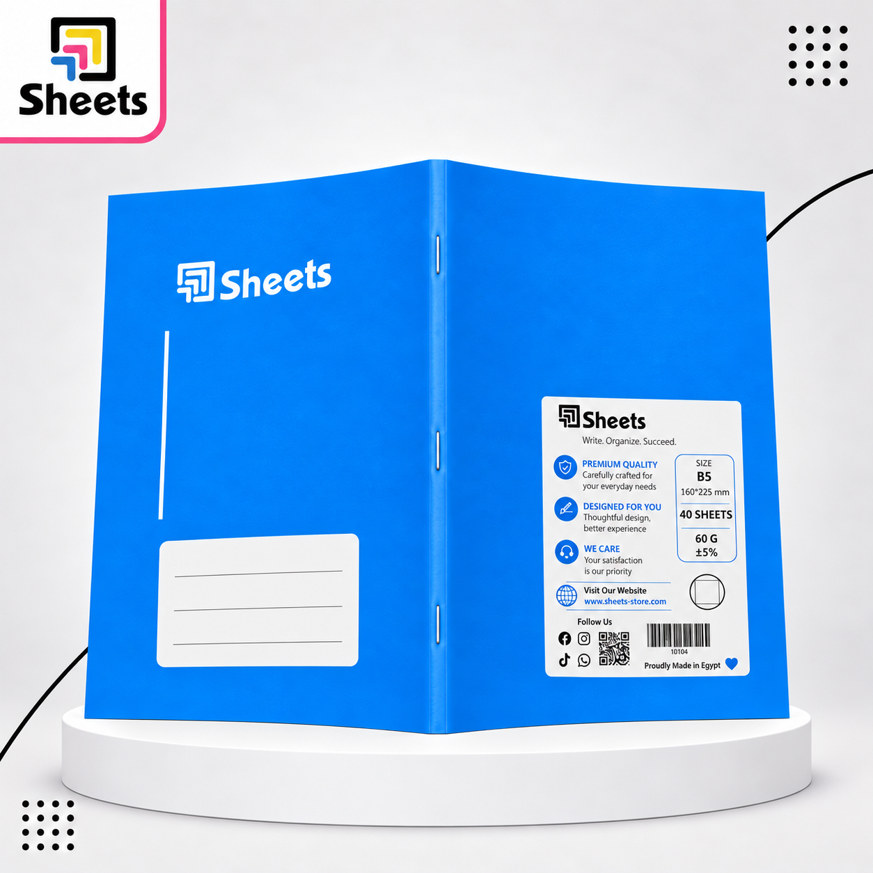 ChatGPT Image Sep 28, 2026, 01_39_48 PM Sheets Lined Notebook – 40 Sheets A5 (Blue) - Image 1