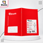Sheets Lined Notebook – 40 Sheets A5 (Red)