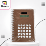Calculator Notebook – Brown