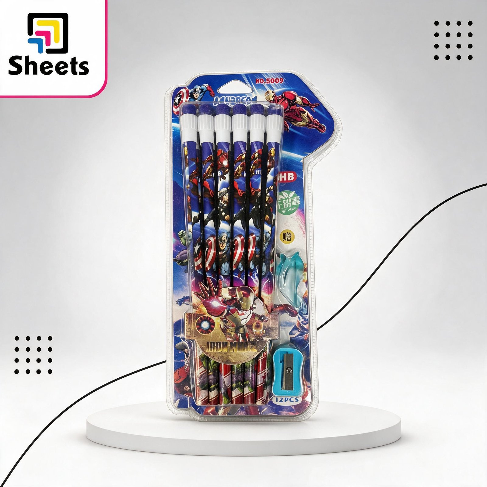 Max_a_ظبط_البرودكت_اللي_هد (4) Superhero HB Pencils Set – 12 Pieces with Sharpener - Image 1