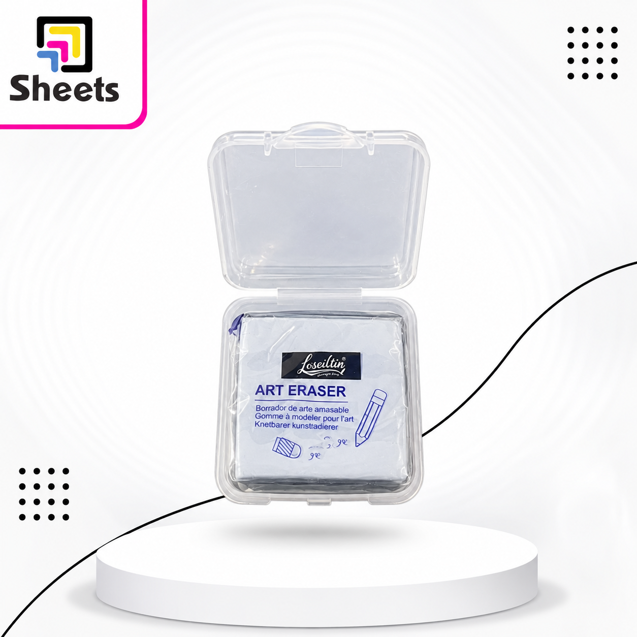 10560 - ( كود 10560 ) - ( القسم ادوات مكتبية ) - ( الصنف art ereaser losltin ) سعر البيع 20 Losltin Pencil Ereaser - Image 1