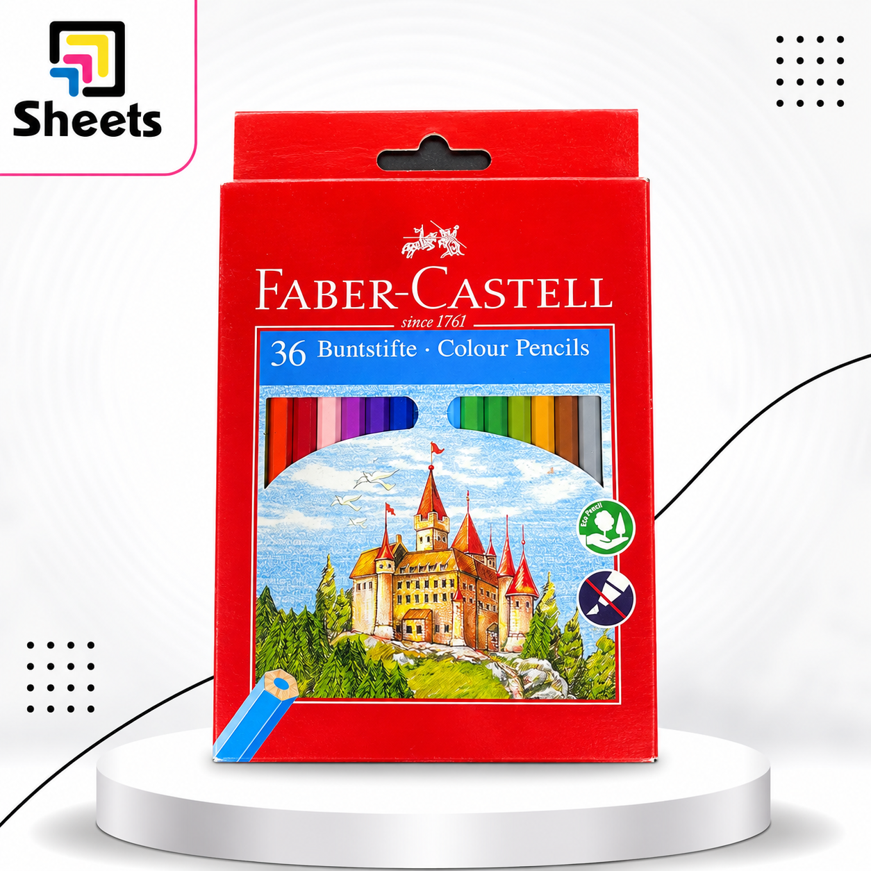 2419 - ( كود 2419 ) - ( القسم مبيعات ) - ( الصنف Faber-Castell 36 Buntstifte Coloured Pencils ) سعر البيع 375 Faber-Castell 36 Buntstifte Coloured Pencils - Image 1