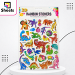 Rainbow Dinosaur Stickers
